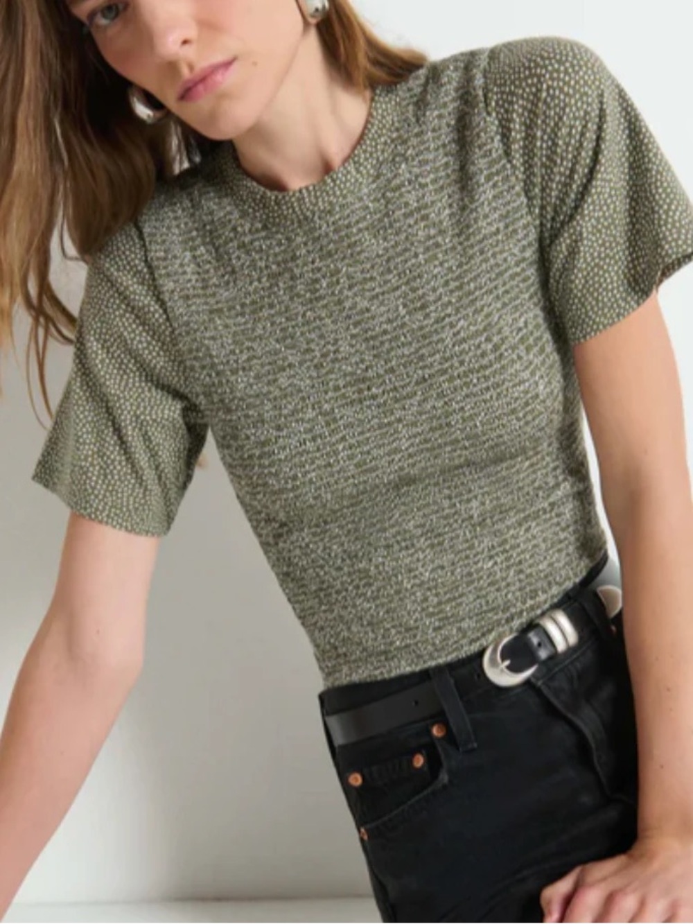 OLIVIA SMOCKED TEE - Picture 2 of 5